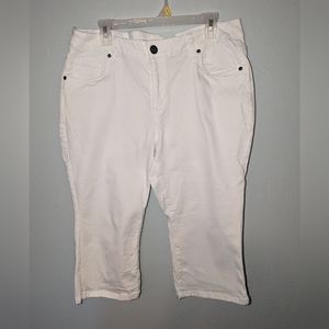 Lane Bryant White pedal pants